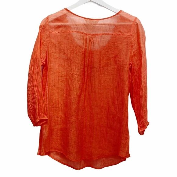 Krazy Kat Womens coral top size Small - Picture 2 of 4